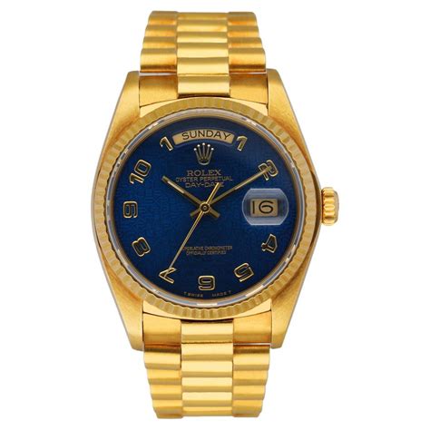 rolex day date yellow gold anniversary